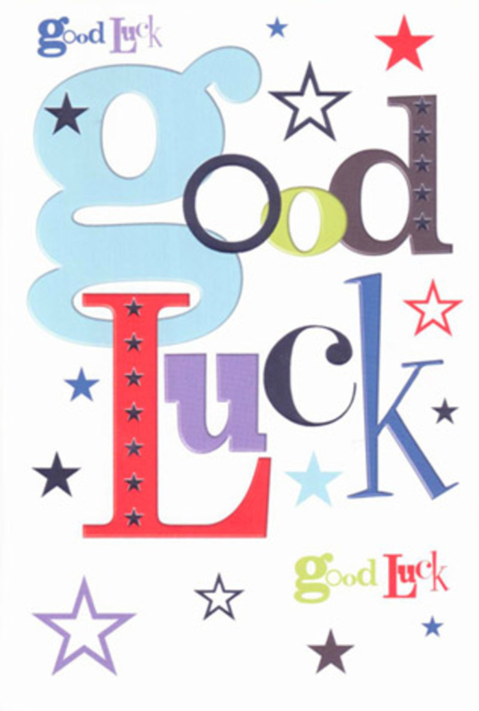 There's an effervescent spirit woven into the details of this good luck card, echoing the creative pulse of Islington's galleries and cafes. The typography sparkles across bright white paper-open, pastel blues contrast dynamically with jet-black and vivid reds, accented by sprightly moss greens. A host of coloured stars, some bold as dusk above Upper Street, others subtle as dawn by Regent's Canal, dart between the characters, instilling the card with movement and promise. Negative space is artfully balanced, lending the design a clean modernity that feels both professional and joyful-an approach familiar to the expert hands at Florist Islington. The texture is satisfyingly firm under the touch, hinting at the card's quality and the care with which it was chosen. Paired with a bouquet for a promotion, house move, or new adventure, it speaks to the optimism and belief that thrive in Islington's neighbourhoods, becoming both a visual talisman and a sentimental keepsake. Its every detail is a tribute to life's forward motion.